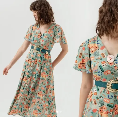 Vestido Antix Midi Rock Estrela I P