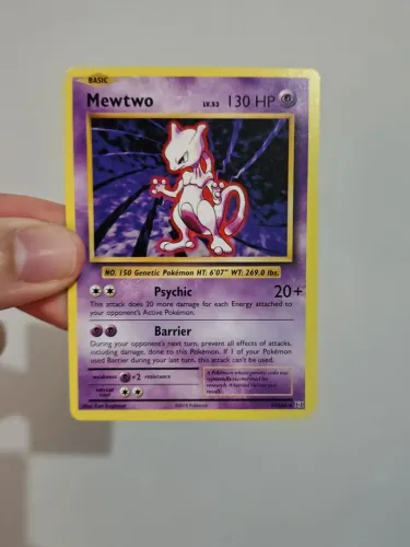 Carta Mewtwo Pokémon original