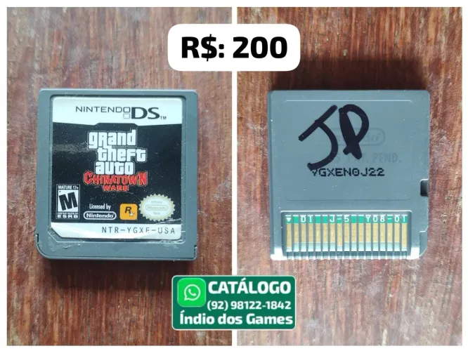 Grand Theft Auto Chinatown Wars = R$: 200