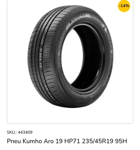 2 PNEU COMPASS LIMITED  KUMHO 235/45 Ar 19