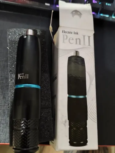 Kit Electric Ink - 1 Maquina de tatuagem Pen 2 + 1 Fonte Power 1 + Kit Cartuchos