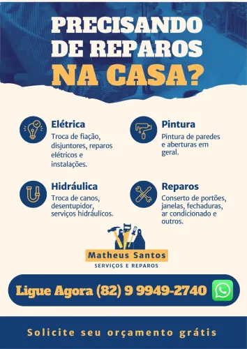Eletricista e reparos em geral 