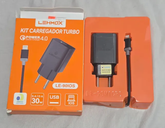Carregador Turbo 30W Para iPhone Modelos VAI ATÉ O 14