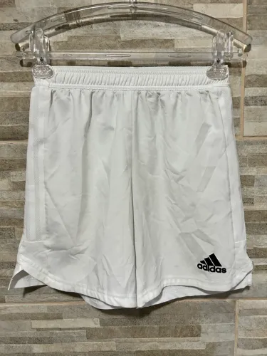 Short infantil esportivo branco Adidas 13/14