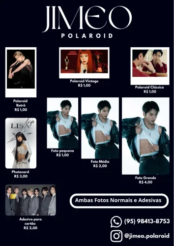 Fotos, Adesivos e Photocards