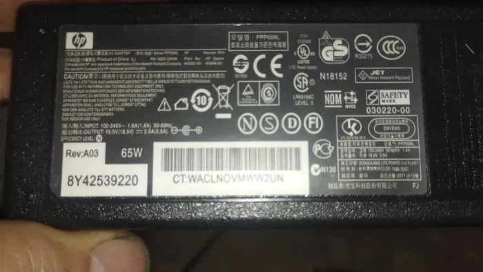 Carregador HP Pavillion Original 65W