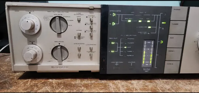 Pioneer A-8 e TD Marantz TT-143