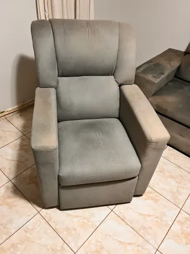 Poltrona Reclinável do Papai Cinza - Muito Confortável - Ótimo Estado
