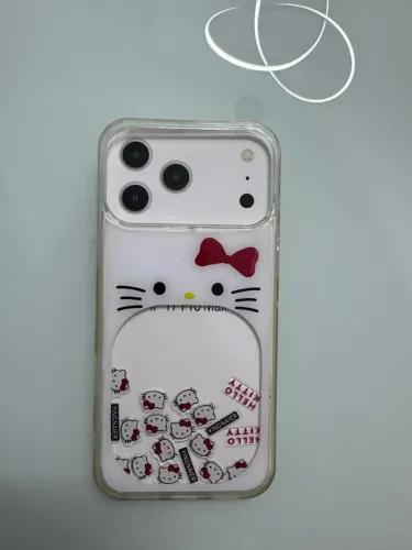 Capa Hello Kitty em movimento para IPhone 17 Pro Max