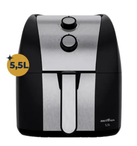 Fritadeira Elétrica Britânia BFR51 Gold 5,5L 1500W Air Flow - NOVA NA CAIXA