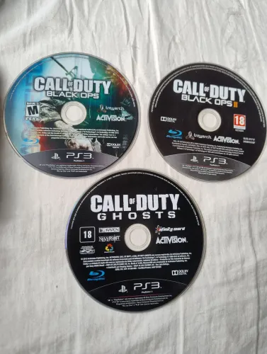Call of Duty Ghosts Black Ops I e II mídia em blu-ray Douby digital Activison  PS3