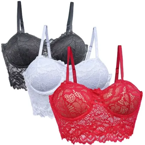 Cropped de renda