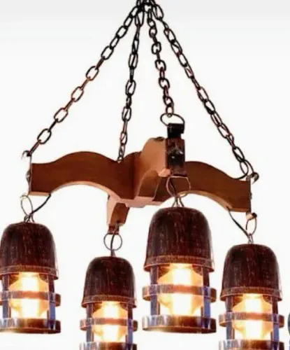 LUSTRE RÚSTICO DE PENTURAR