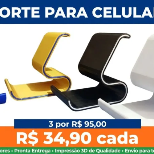 Suporte/Base de apoio para celulares em material 3D