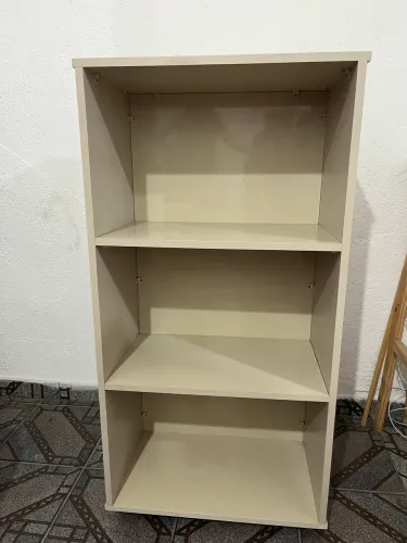 Estante / Nicho organizador Bege 3 prateleiras MDF