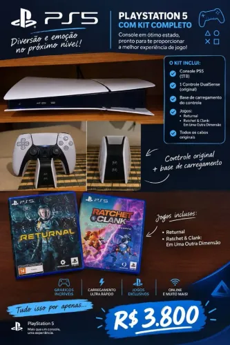 Playstation 5 slim original seminovo