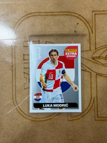 Figurinha Extra Sticker Luka Modric Prata