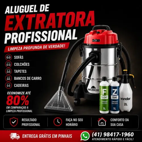 Aluguel de Extratora Profissional 