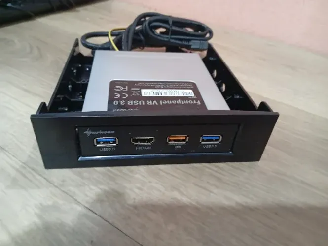 Painel Frontal USB 3.0 Shakoon Black com HDMI
