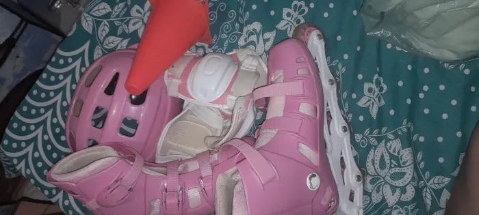 Patins e os acompanhantes dele