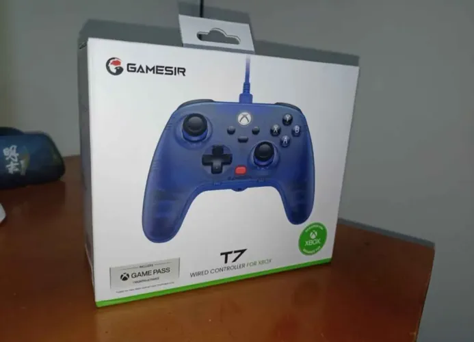Controle para Xbox GameSir T7 azul com gamepass ultimate