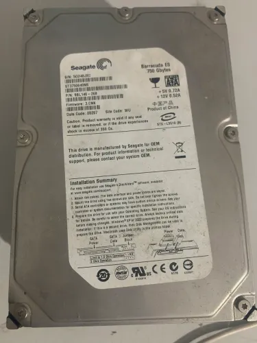 HD SATA Seagate 750 GBytes