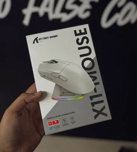 Mouse sem fio Gamer Attack Shark X11  novo na caixa