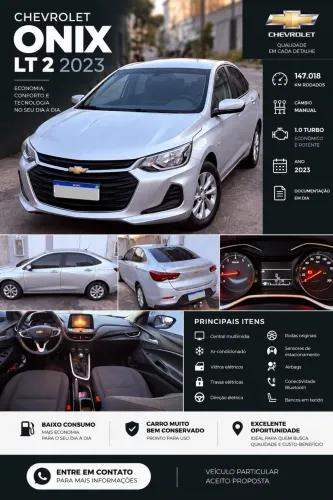 Chevrolet Onix Plus LT 1.0 12V Flex Mec. 4P 2023