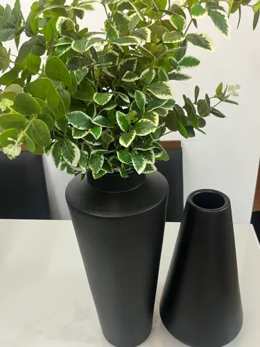 Jogo de vasos de decoração preto premium - novinho