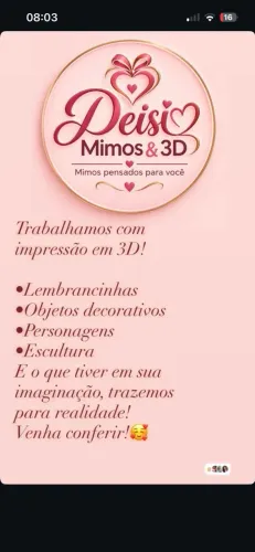 Serviço de impressão em 3D