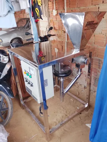 Embaladeira automática e descascador de grão 