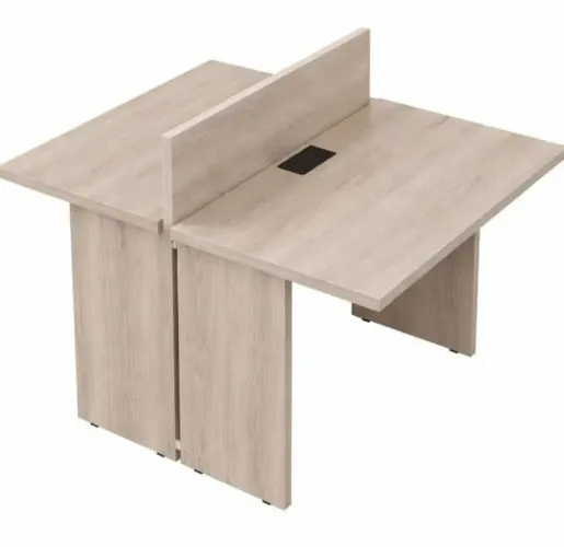 Vendo Mesa / escrivaninha dupla c/ Div. e cx de tomadas 1,20X1,31m