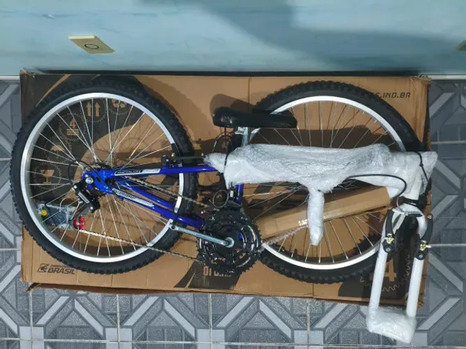Bicicleta Ultra Bikes Aro 24 Azul (nova, na caixa)