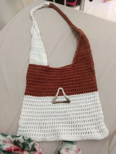 Bolsa de lado crochê 