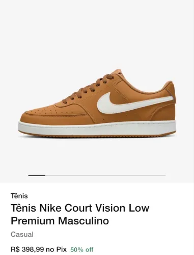 Tênis court vision low