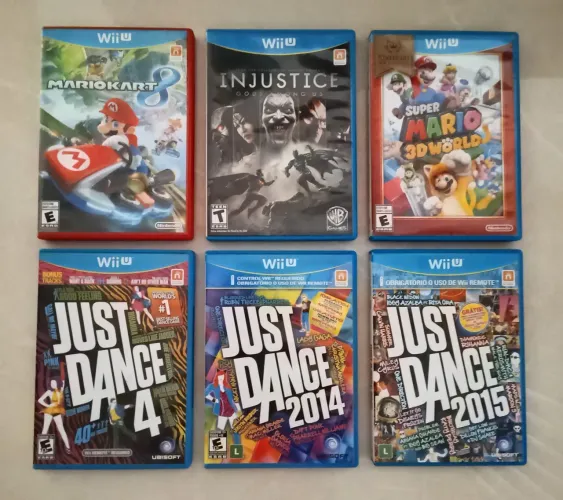 Lote de 6 Jogos Novíssimos Nintendo Wii U juntos por 199