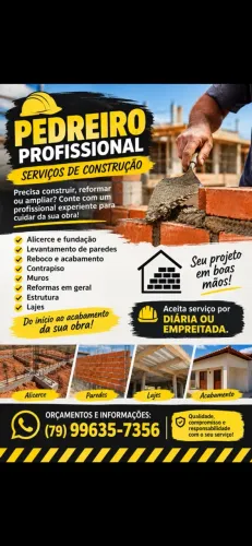 ? PEDREIRO /SERVIÇOS DE CONSTRUÇÃO ?