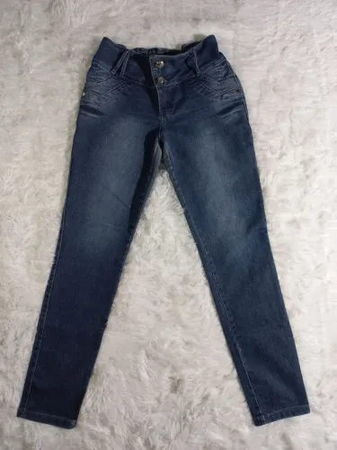 Calça Jeans Escura Feminina Tamanho 42