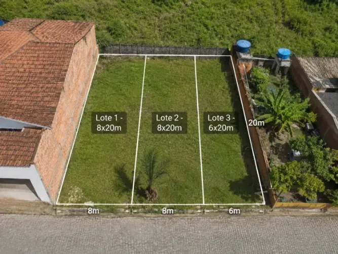 3 Terrenos 8x20m em boca da mata