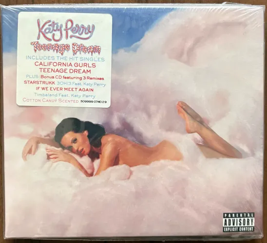 CD Duplo Katy Perry Teenage Dream digipack com cheiro de doce algodão lacrado importado