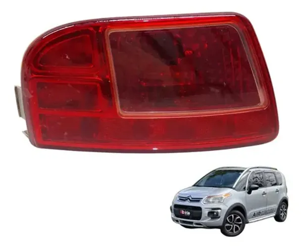 Lanterna Parachoque Lado Esquerdo Citroën C3 Aircross 2013 Esquerdo/motorista Vermelho