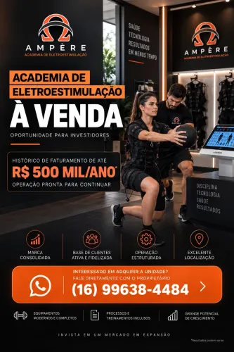 VENDO ACADEMIA DE ELETROESTIMULAÇÃO
