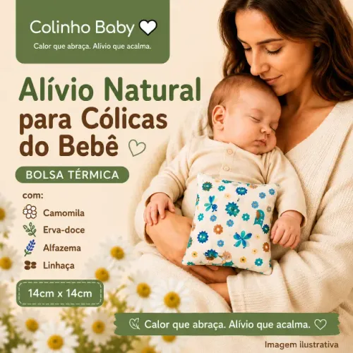 Bolsa Térmica para Cólica de Bebê com Ervas Naturais ? Colinho Baby