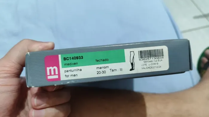 Meia de compressão masculina