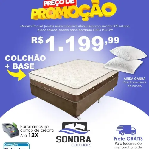 Cama molas ensacadas individualmente 
