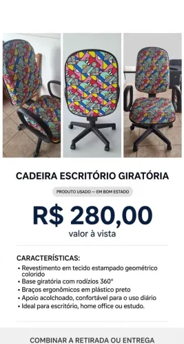 Cadeira giratória 