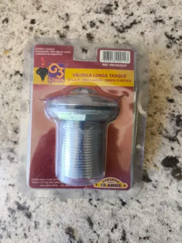 Válvula Longa Tanque G1.1/4 - Sem Ladrão - Tampa plástica 