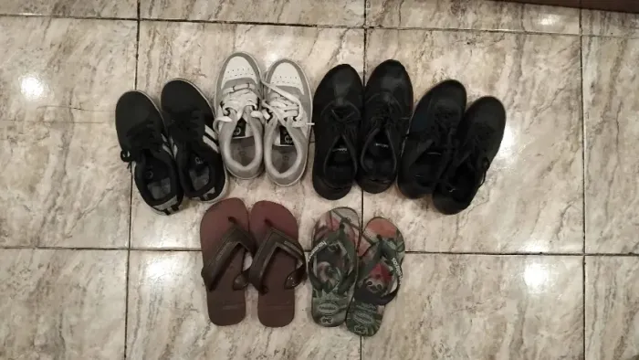 LOTE Calçados Infantis Masculinos Usados: 6 pares