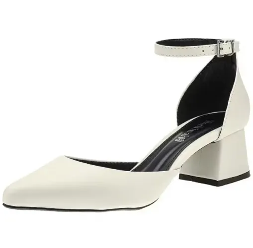 Sapato Feminino Scarpin salto bloco grosso Shekinah Noiva