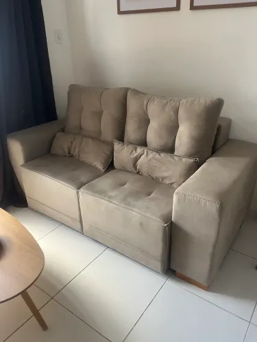 Sofa Bege Elegante RETRATIL